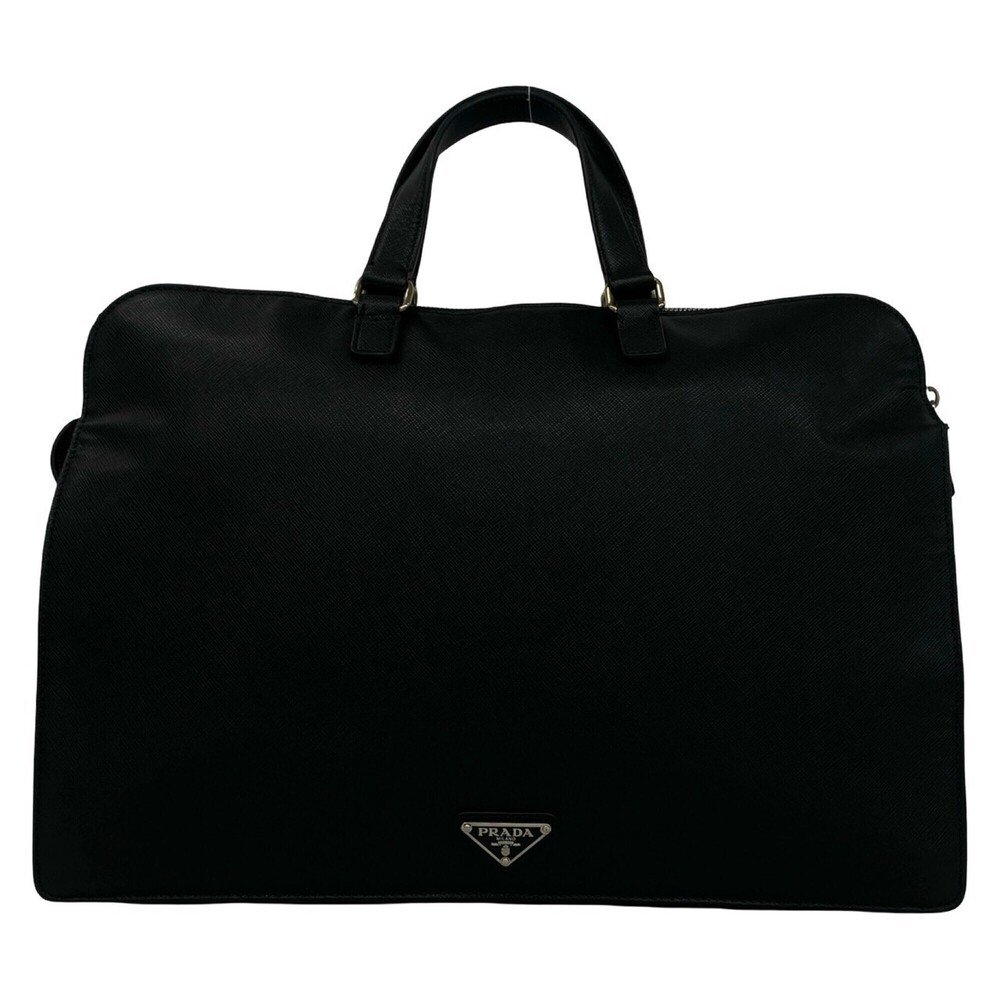PRADA business bag/briefcase with triangular logo hardware, Saffiano leather,...